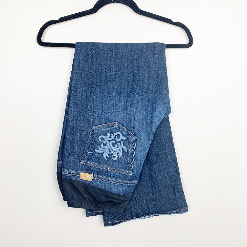 Paige Laurel Canyon Maternity Boot Cut Jeans Size 33